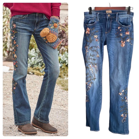 DRIFTWOOD Jeans Driftwood Kelly Equinox Floral Embroidered Jeans
